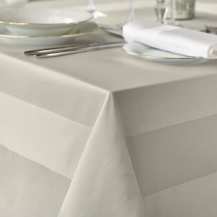 Satin Strip Table Cloth